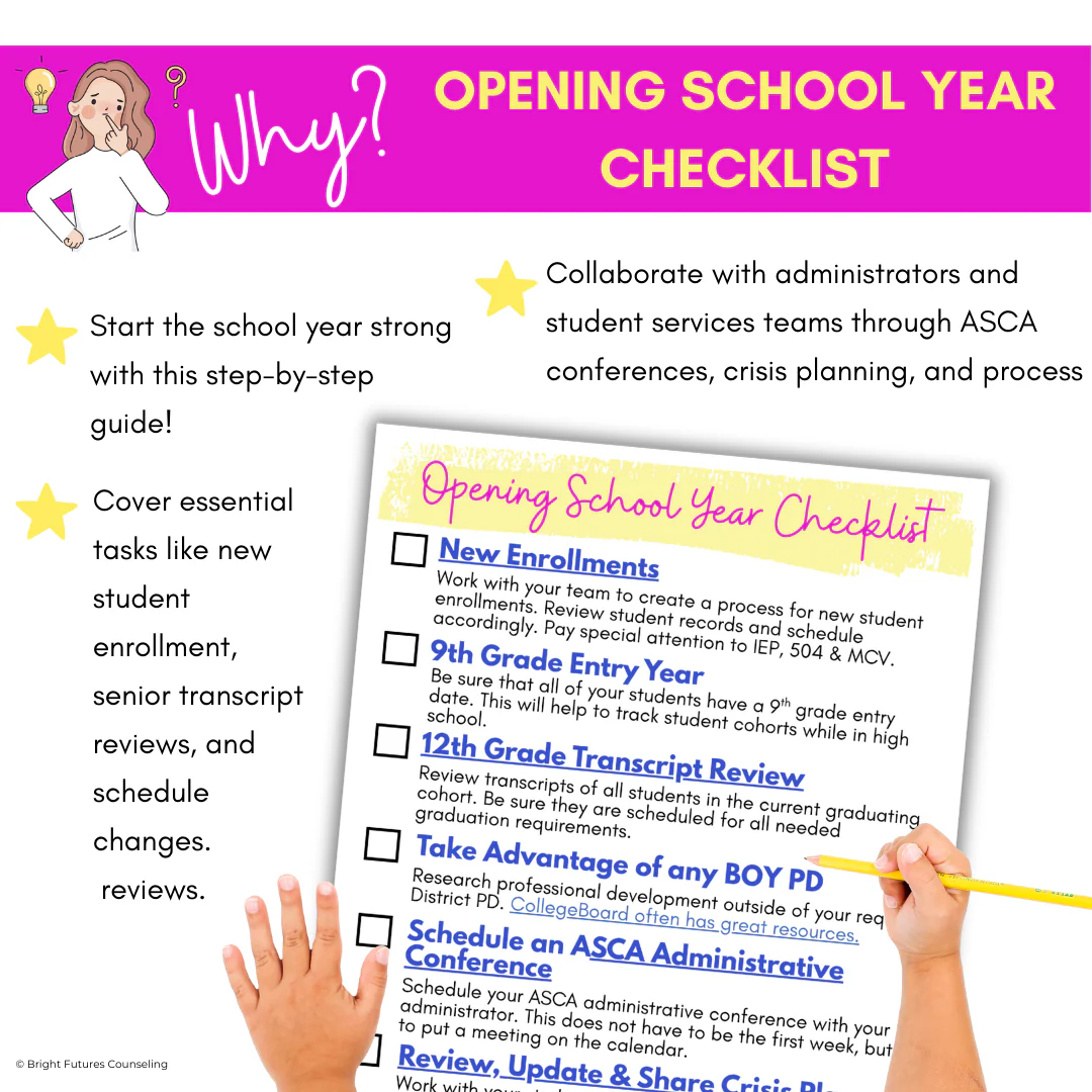 High School Counseling Opening School Year Checklist for High School Counselors - Image 2
