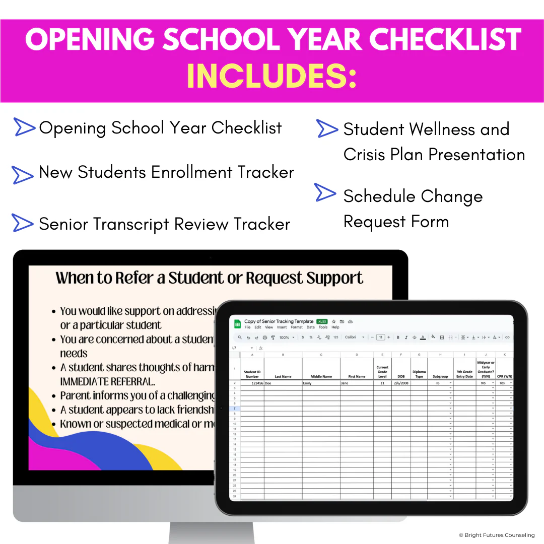 High School Counseling Opening School Year Checklist for High School Counselors - Image 3