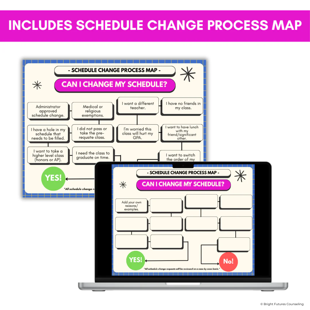 High School Counseling Schedule Change Toolkit - High School Schedule Template - Image 5