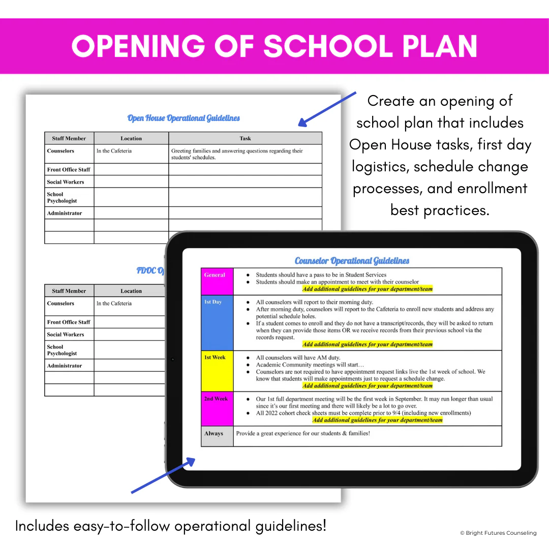 High School Counselor School Year Checklist - High School Counseling Planning - Image 6