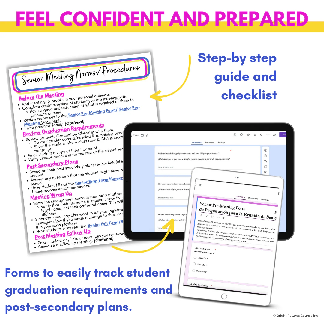 High School Senior Meeting Toolkit - Tools for High School Counselors - Image 4
