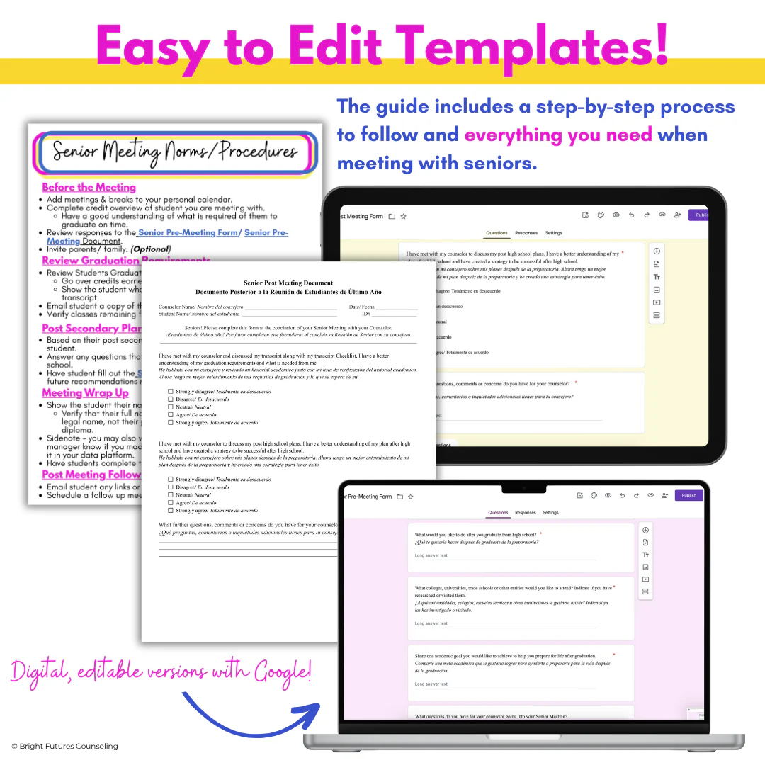 High School Senior Meeting Toolkit - Tools for High School Counselors - Image 5