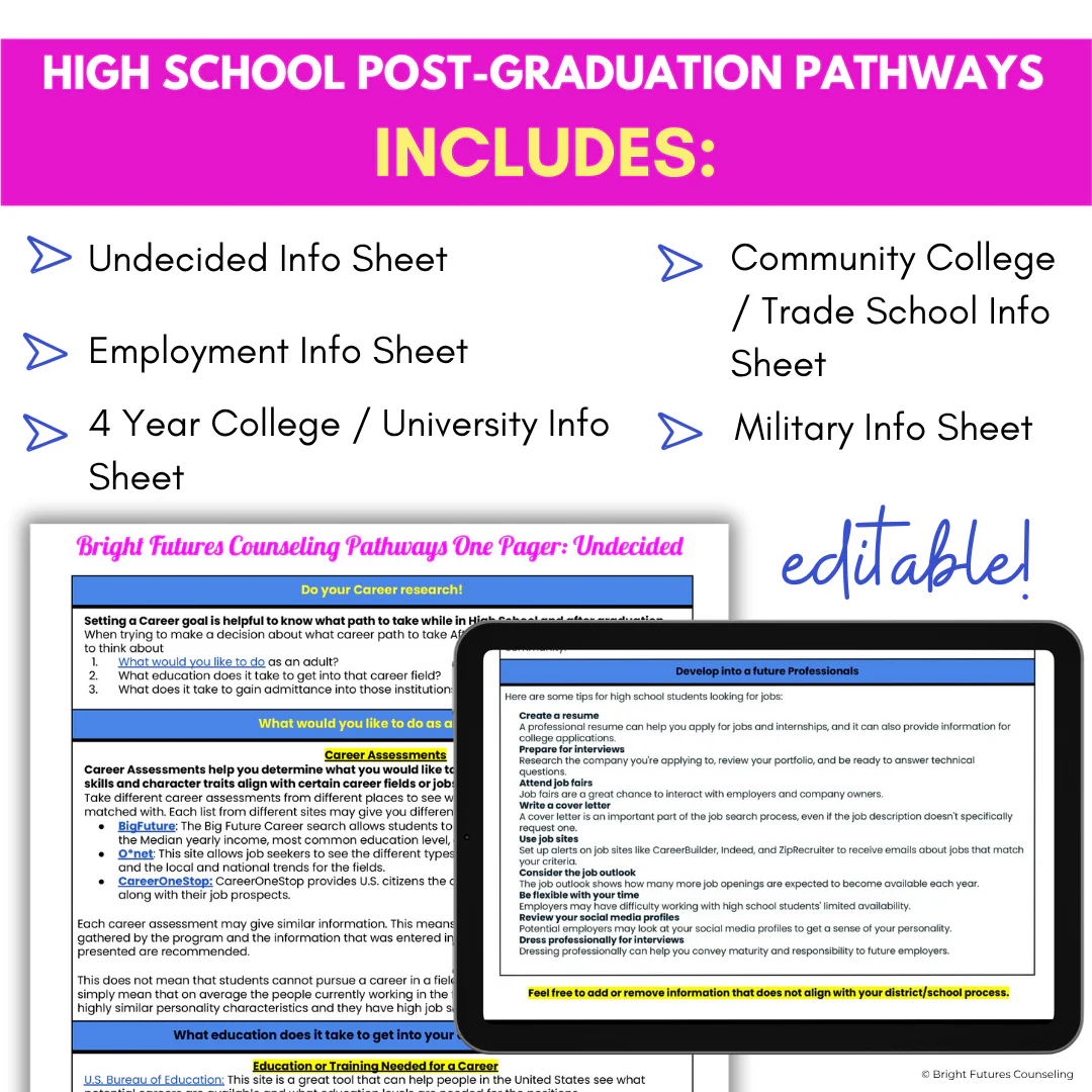 High School Senior Postsecondary Pathways - College, Career, & Post-Grad Options - Image 3