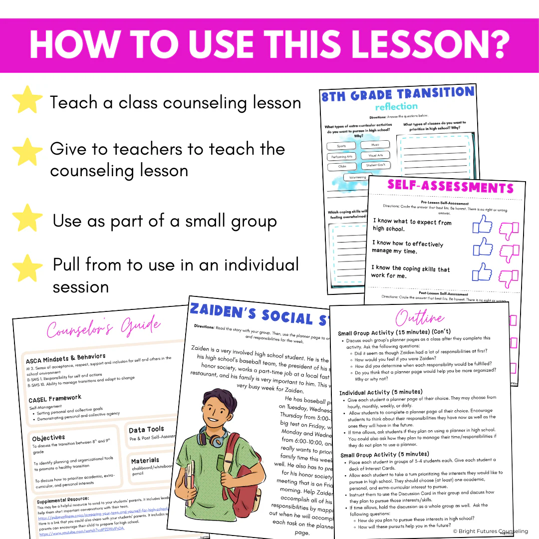 High School Transition Lesson - 8th Grade Transition to High School Activities - Image 14