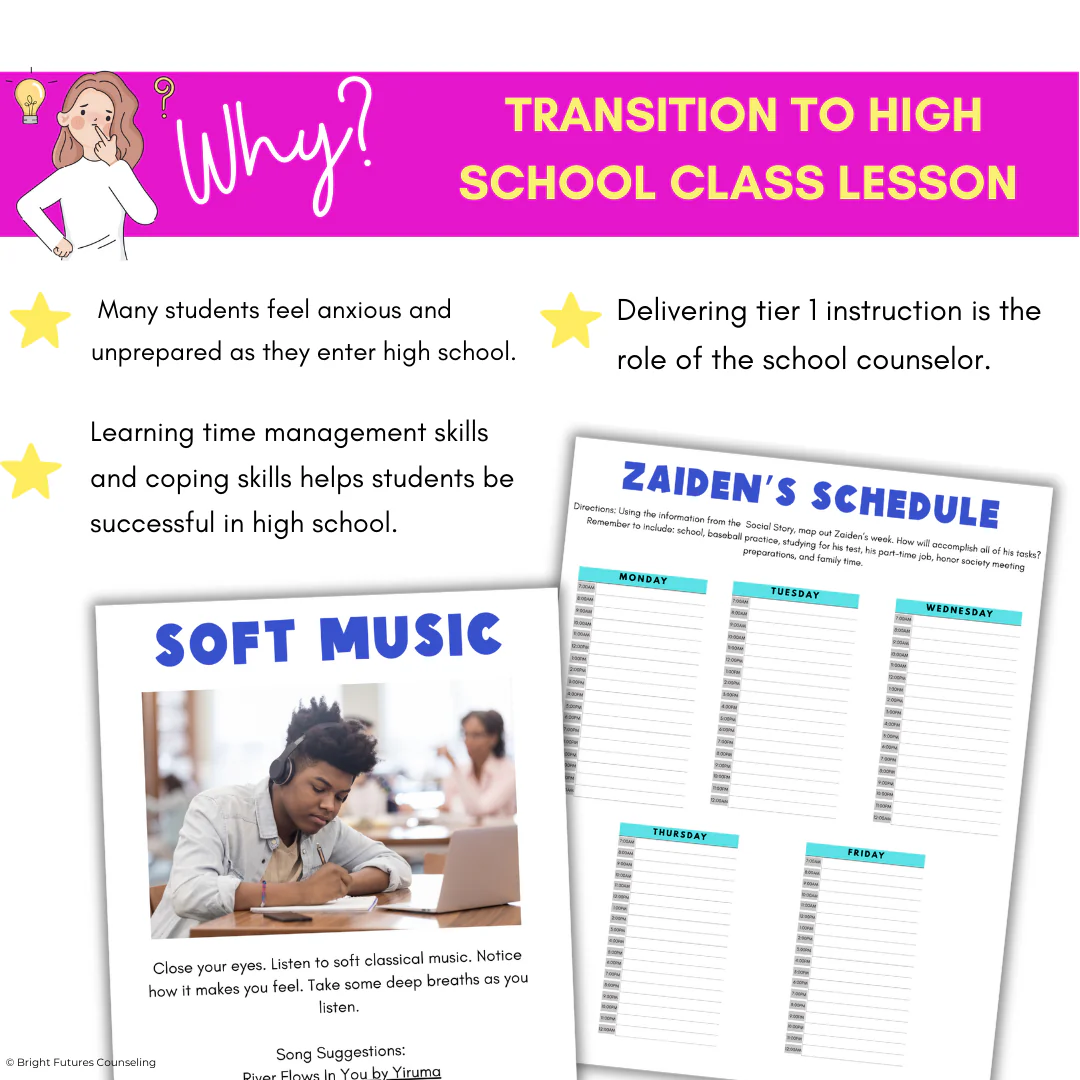 High School Transition Lesson - 8th Grade Transition to High School Activities - Image 3