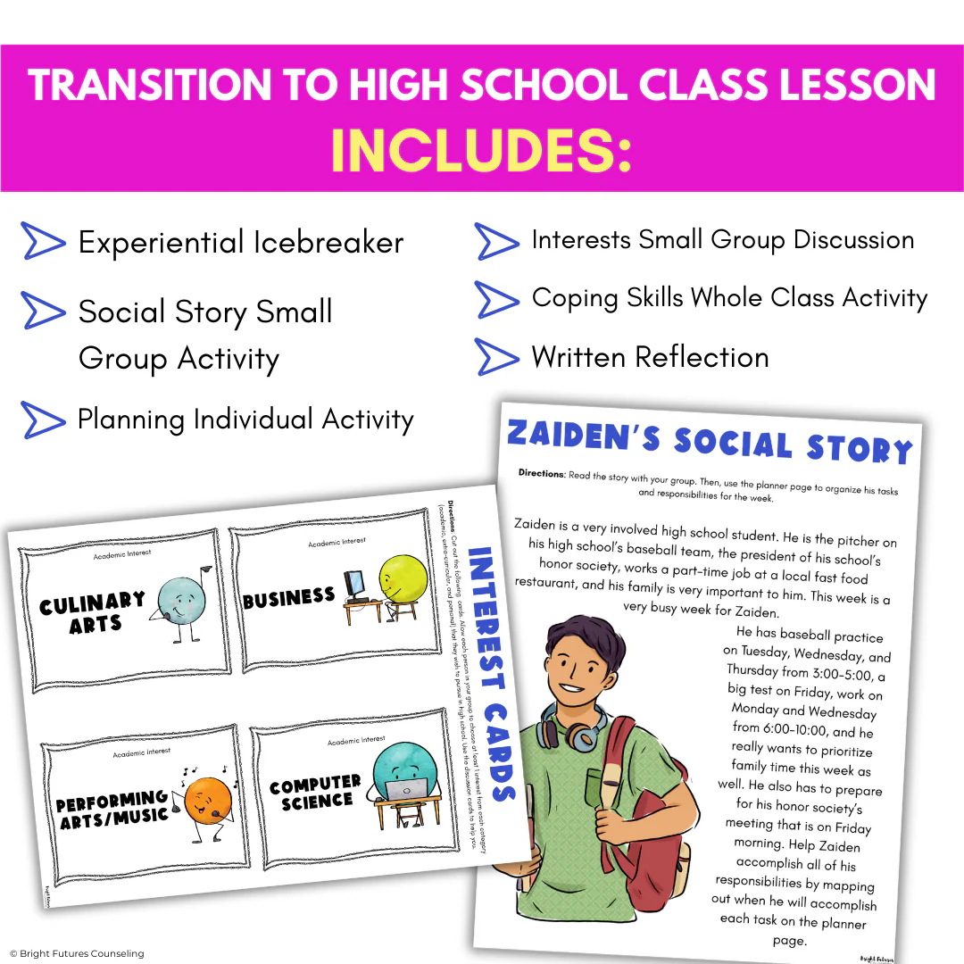 High School Transition Lesson - 8th Grade Transition to High School Activities - Image 5