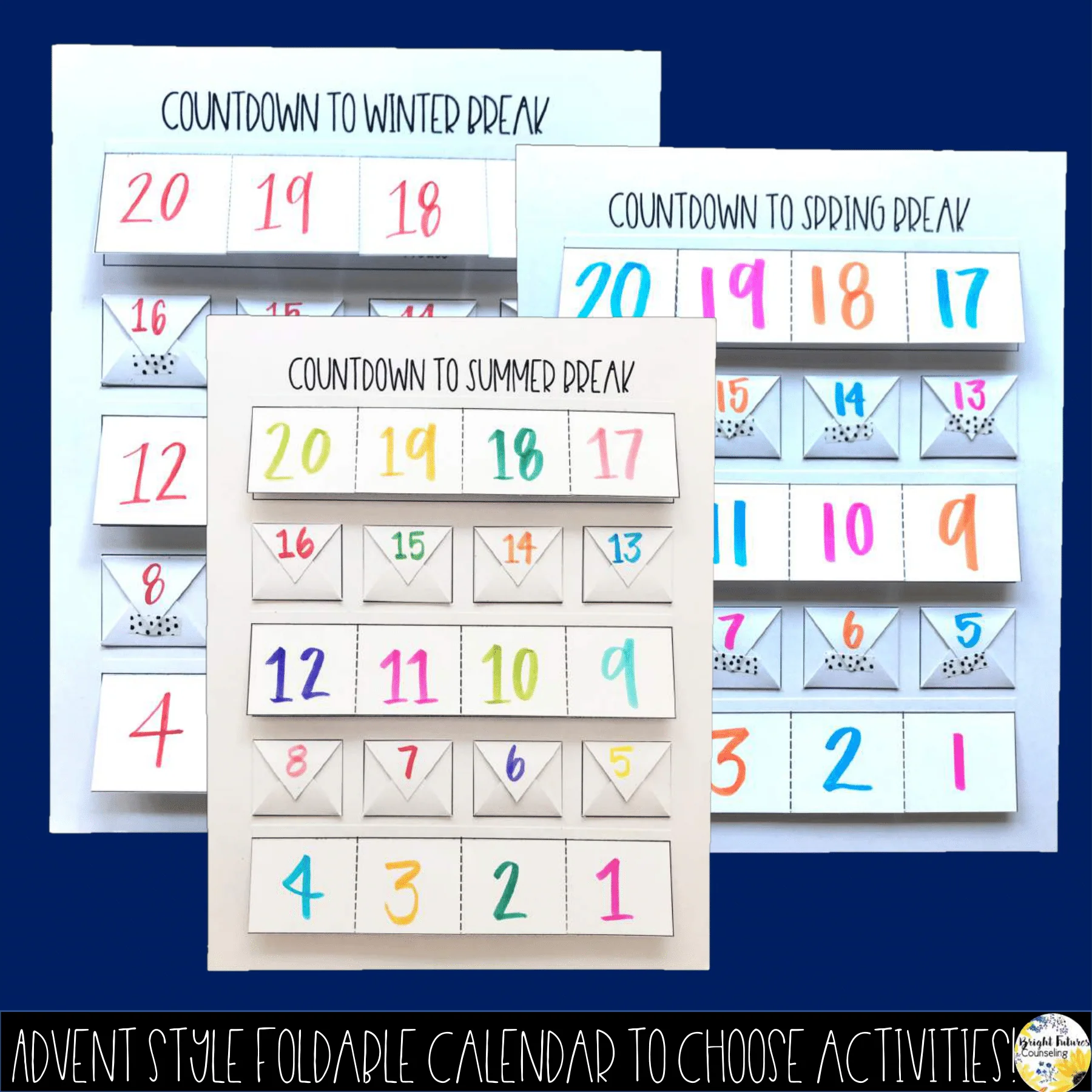 Holiday Break Countdown Bundle - 80 Seasonal School Counseling Activities - Image 2