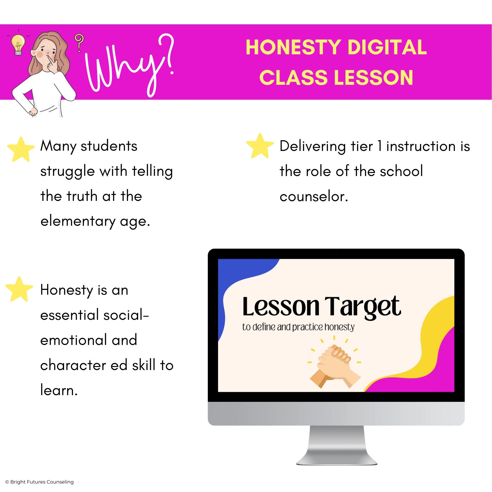 Honesty Activities and School Counseling Character Ed Lesson on Being Honest - Image 3
