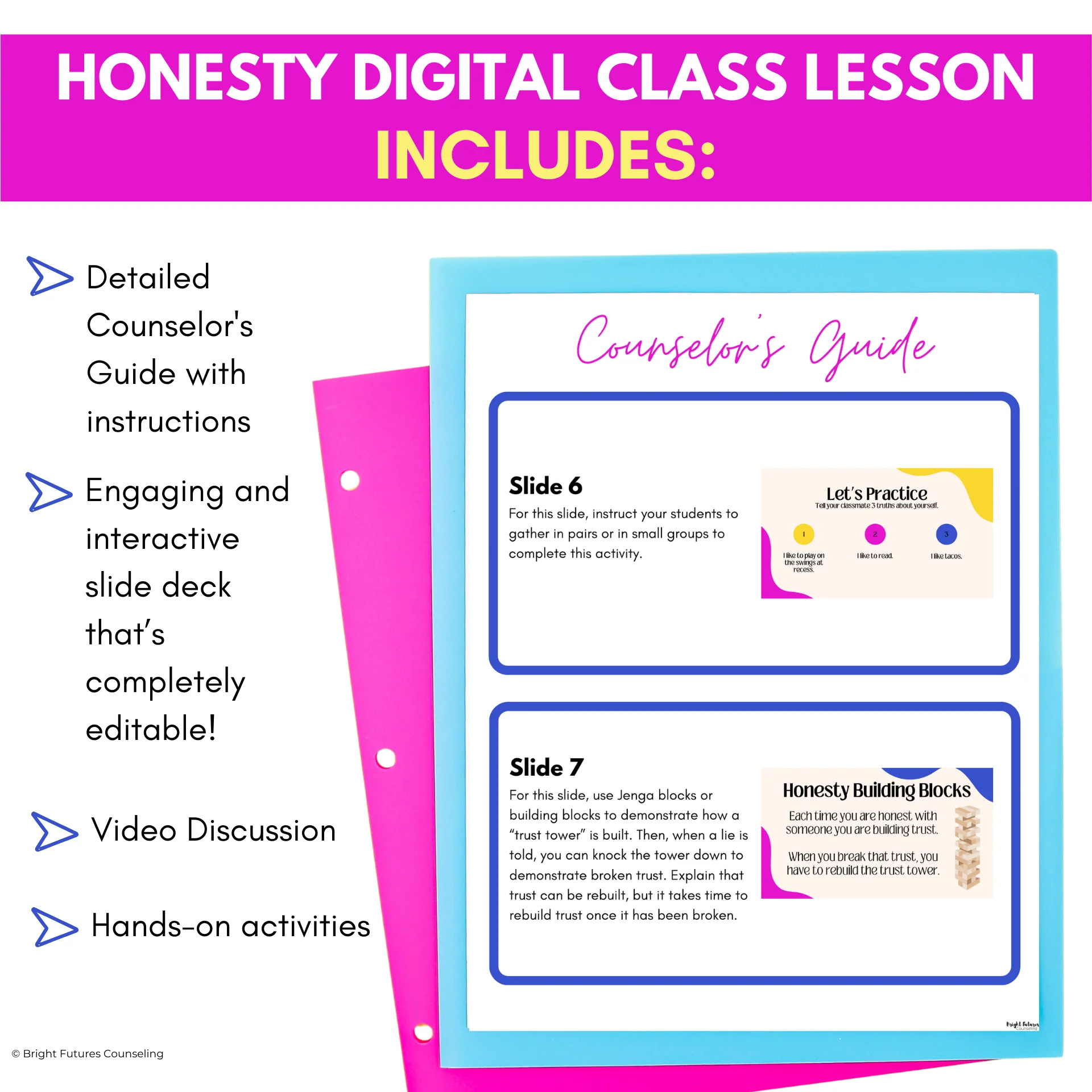 Honesty Activities and School Counseling Character Ed Lesson on Being Honest - Image 4