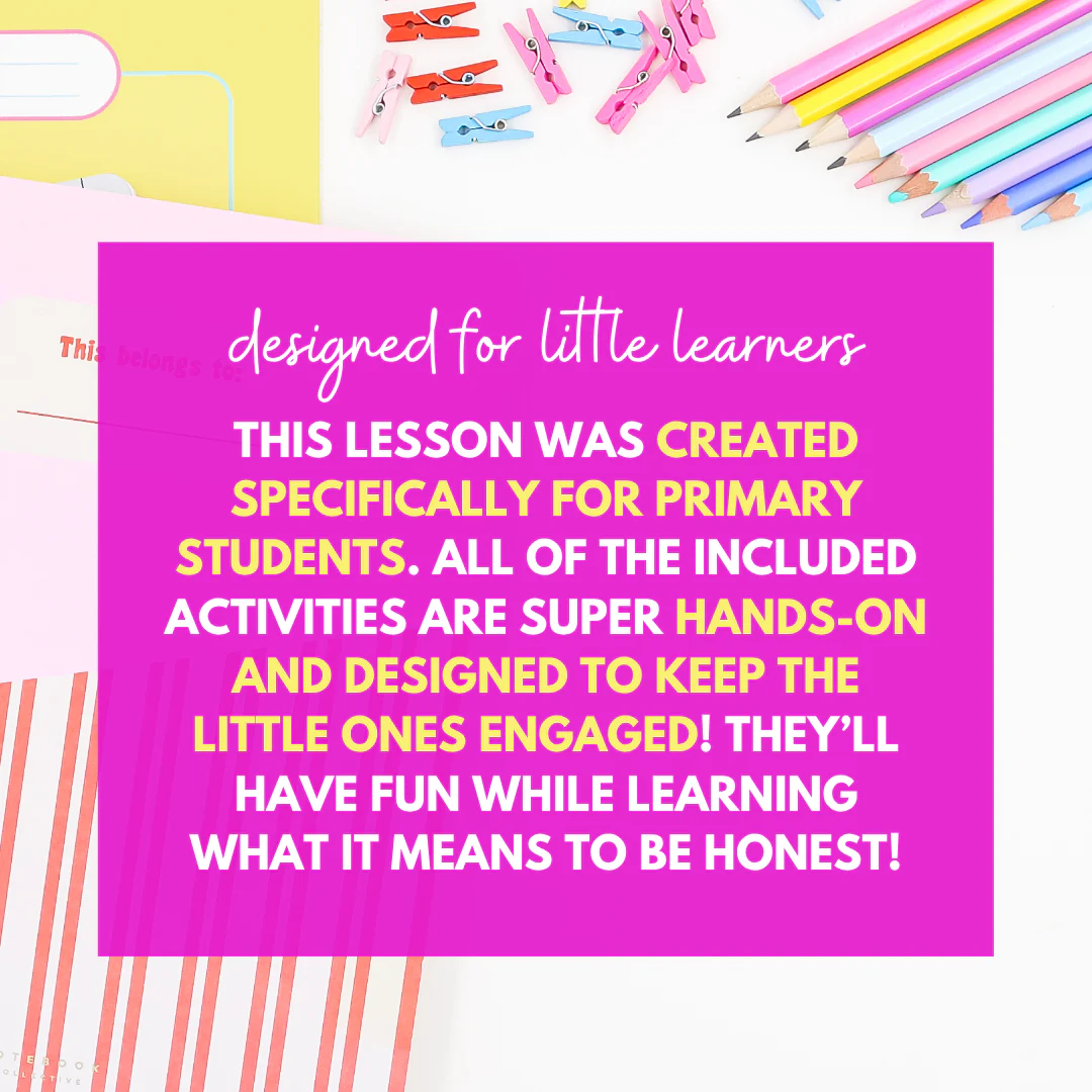 Honesty School Counseling Class Lesson - Honesty Worksheets for Primary & Kinder - Image 2