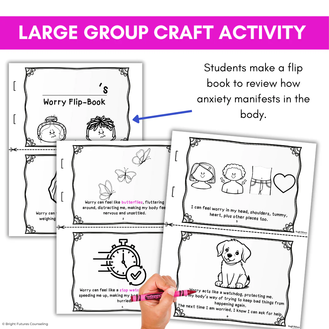 Identifying Worries Lesson & Activities - Anxiety Coping Skills for Kindergarten - Image 10