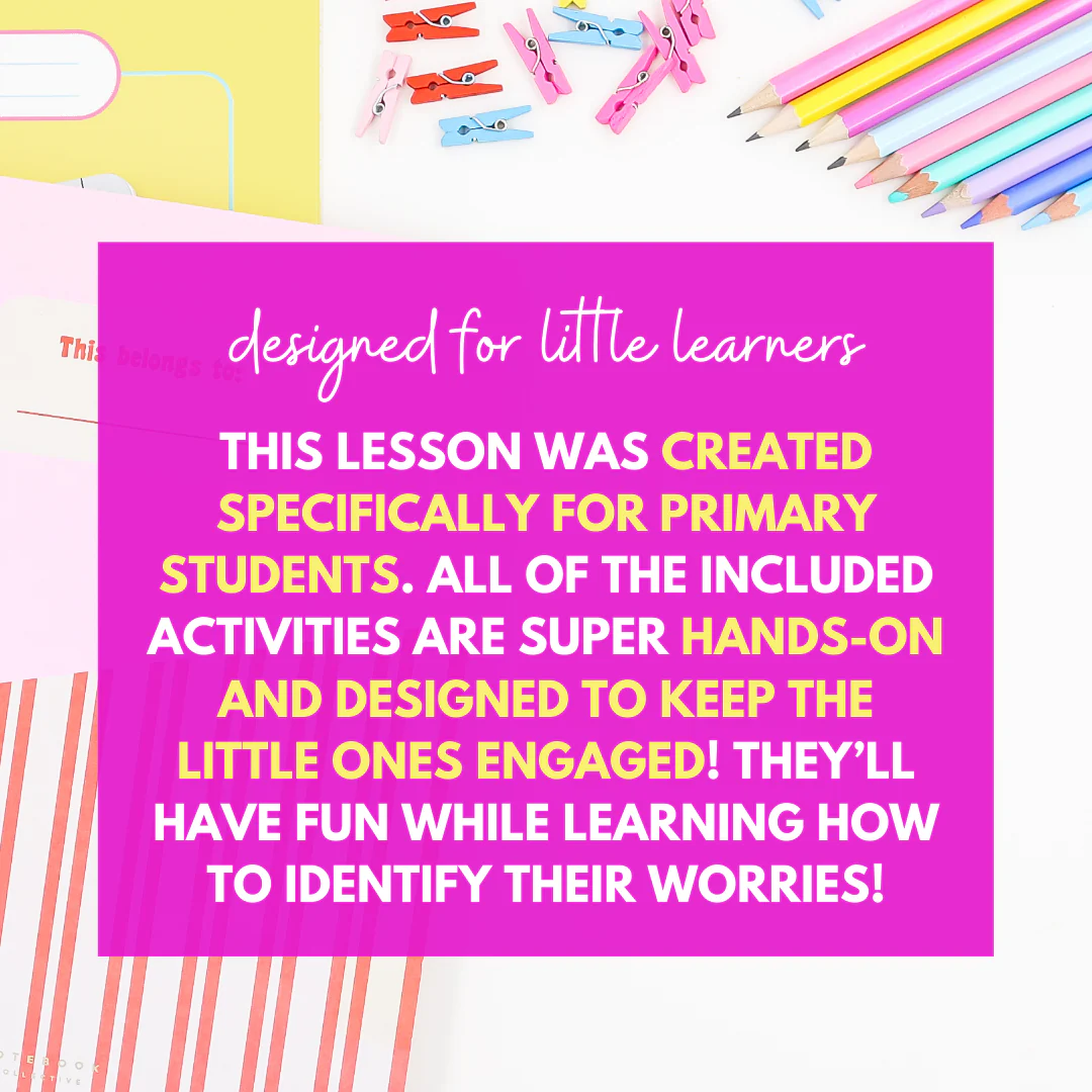 Identifying Worries Lesson & Activities - Anxiety Coping Skills for Kindergarten - Image 2