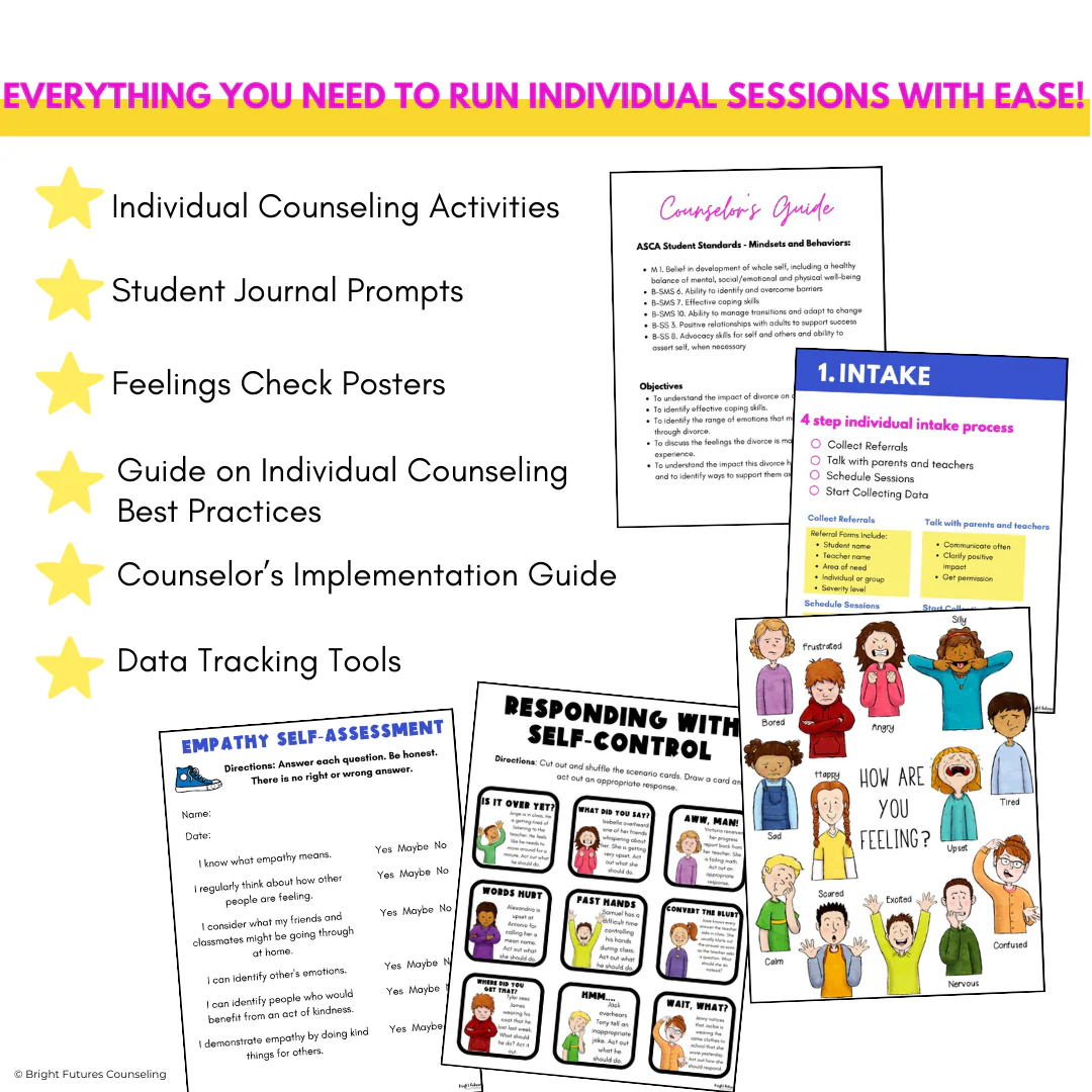 Individual Counseling Curriculum Bundle - 11 Individual Counseling Curricula - Image 8