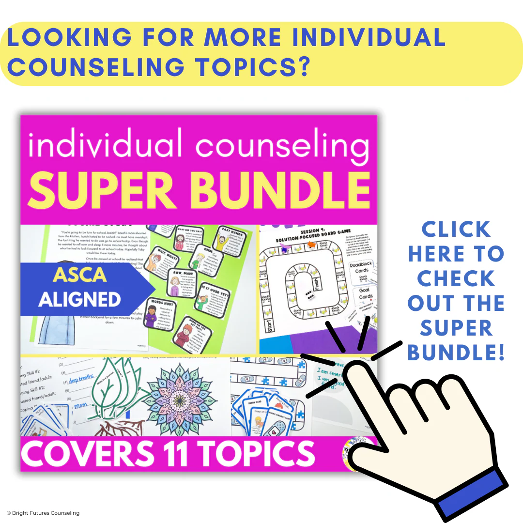 Individual Counseling Curriculum Bundle - Five Individual Counseling Topics - Image 11