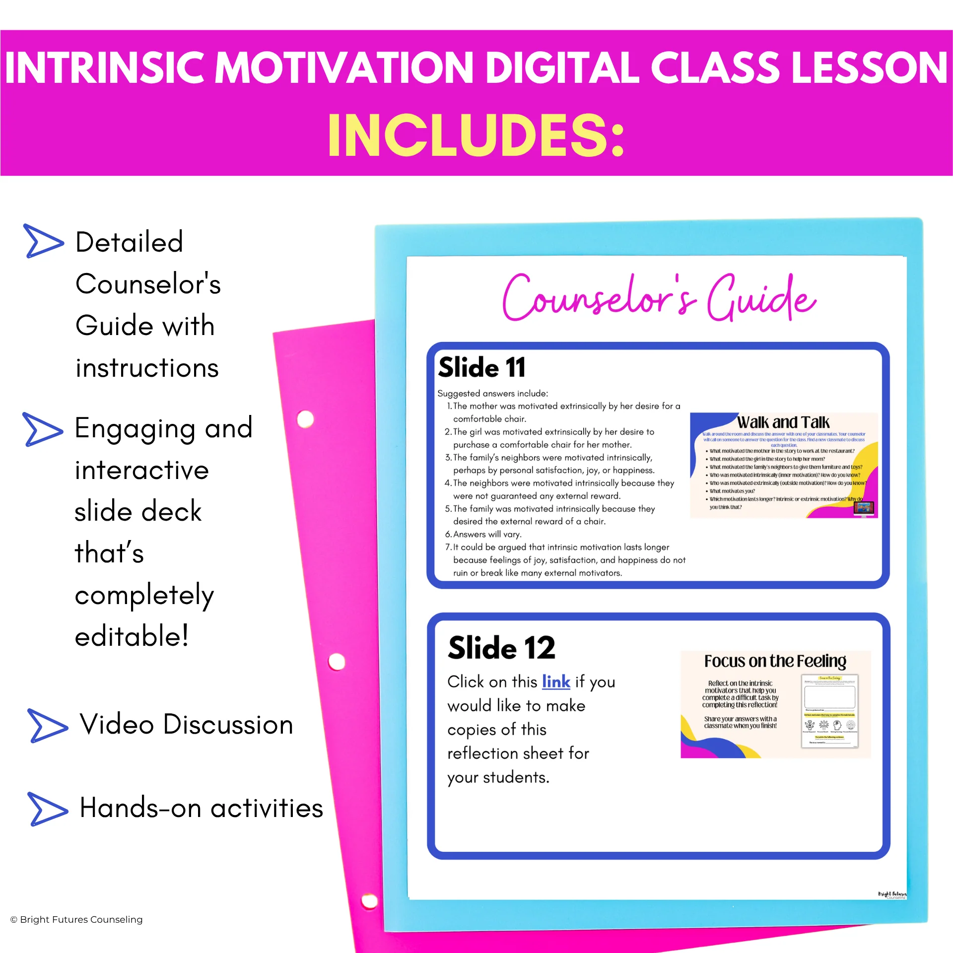 Intrinsic Motivation Counseling Lesson- Activities to Teach Intrinsic Motivation - Image 4