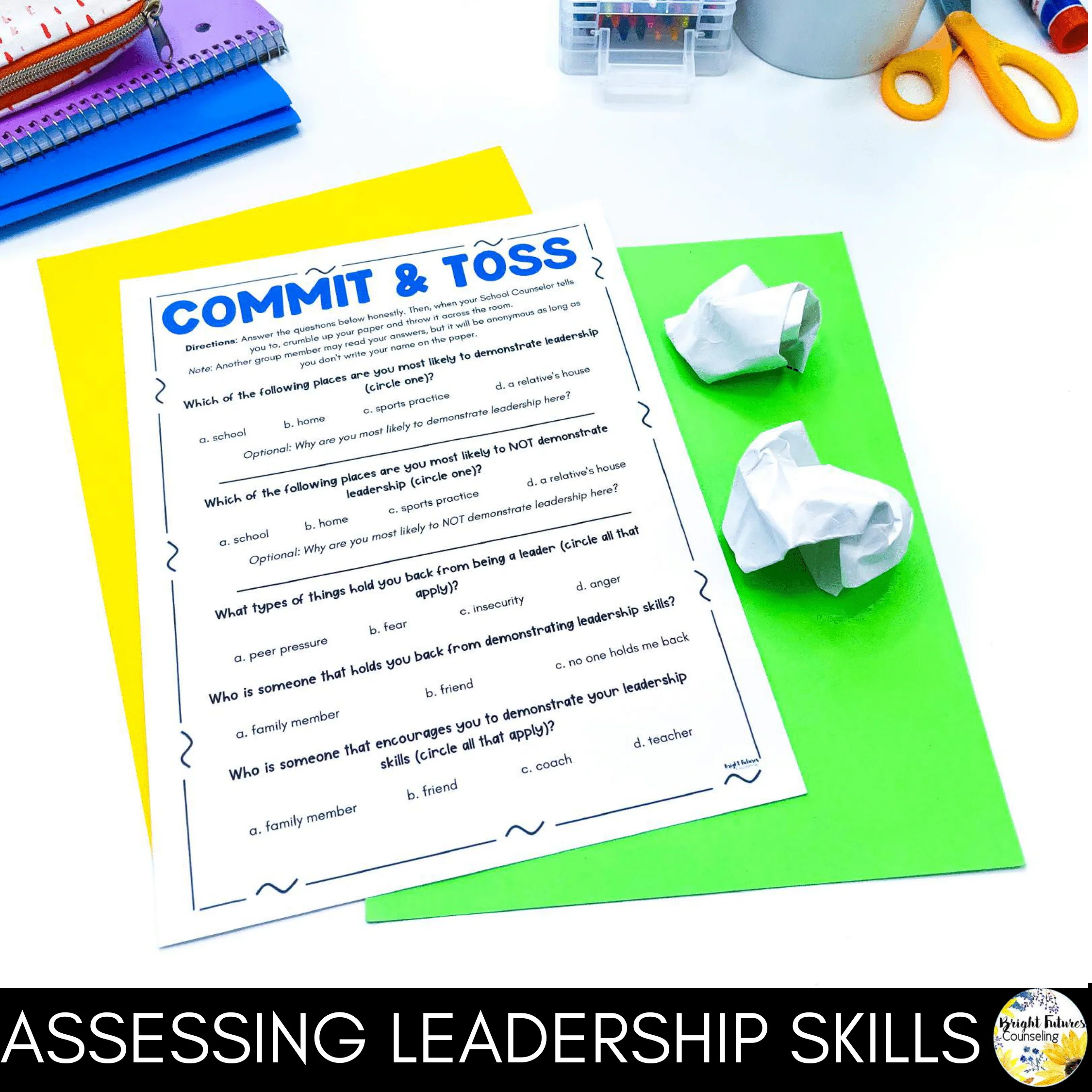 Leadership Activities - Group Counseling Lesson Plans for Middle School Students - Image 12