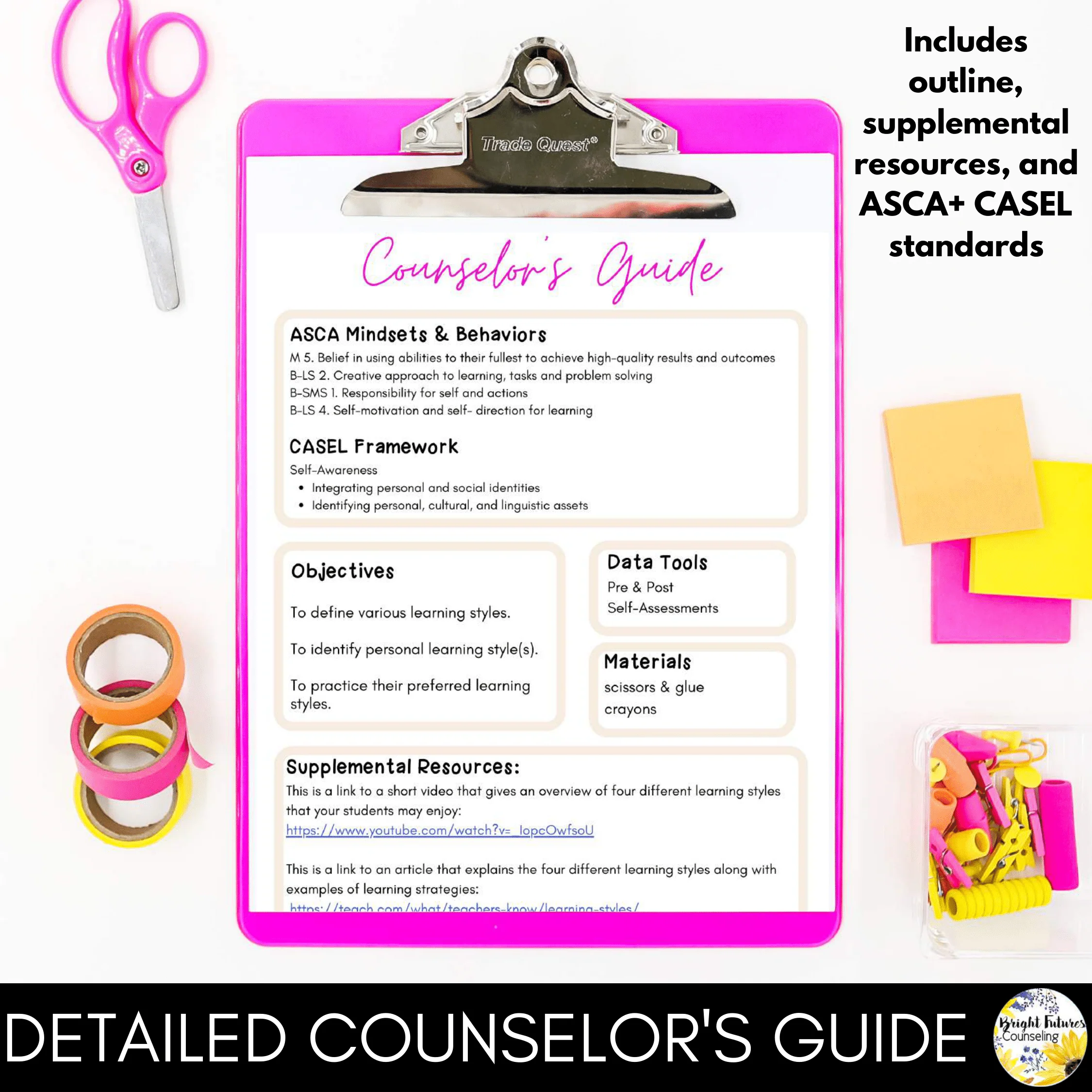 Learning Styles SEL School Counseling Lesson: Learning Style Survey & Activities - Image 3