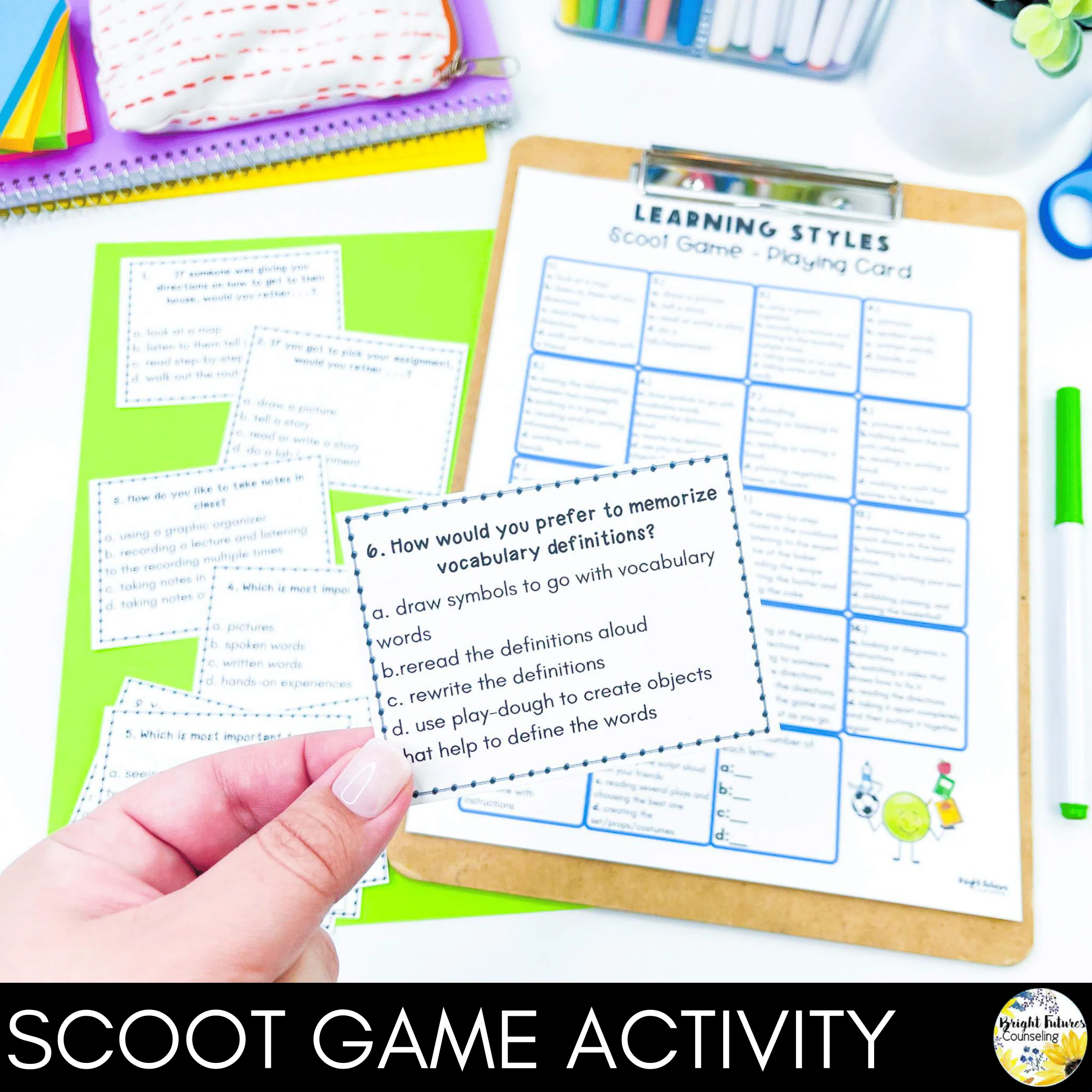 Learning Styles SEL School Counseling Lesson: Learning Style Survey & Activities - Image 7