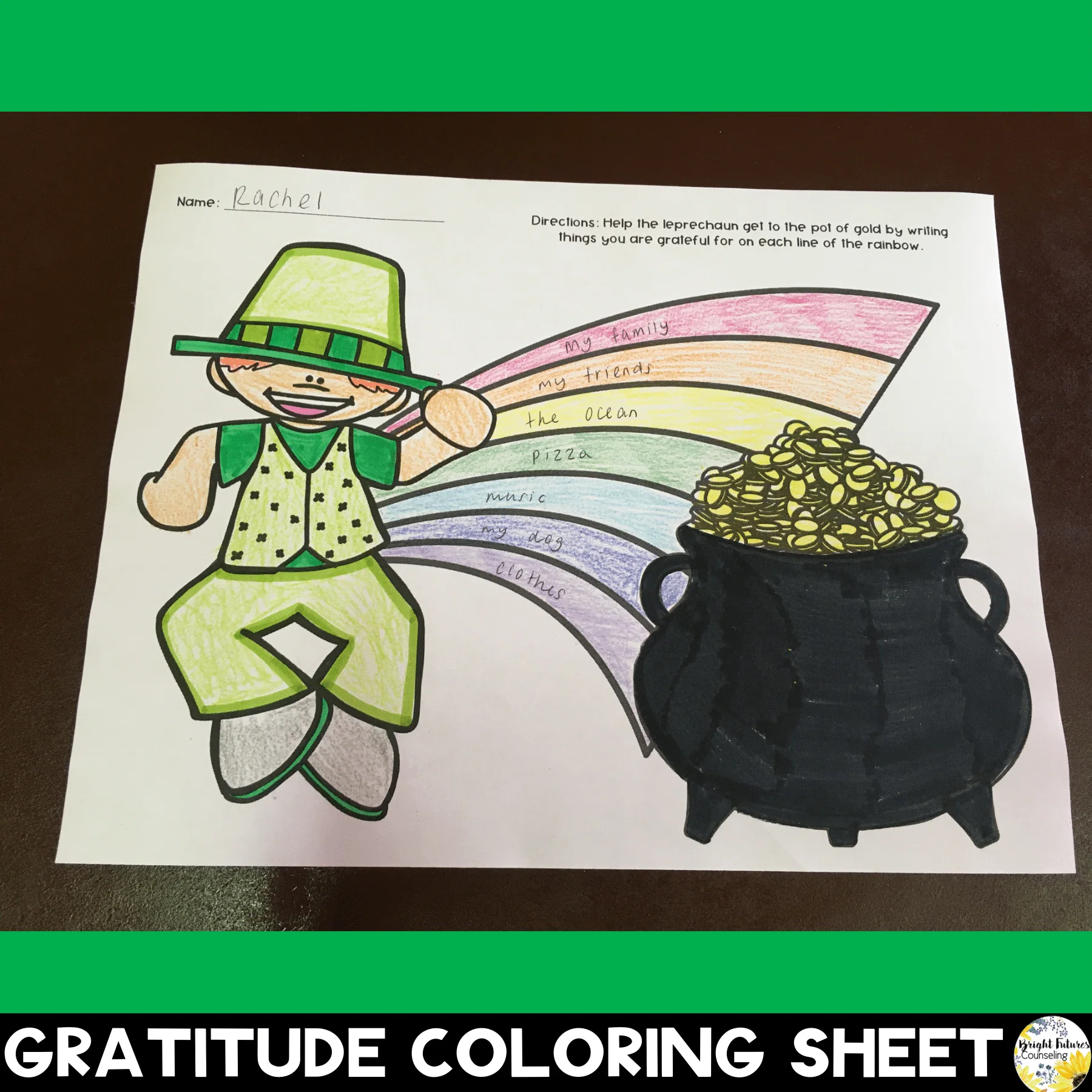 Lucky Leprechauns Gratitude Discussion Cards and Activity Pack - St. Patrick's - Image 5