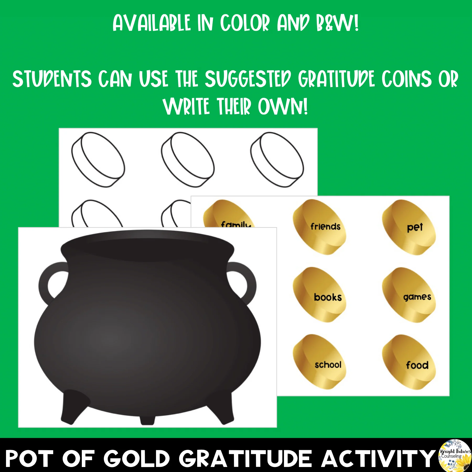 Lucky Leprechauns Gratitude Discussion Cards and Activity Pack - St. Patrick's - Image 7