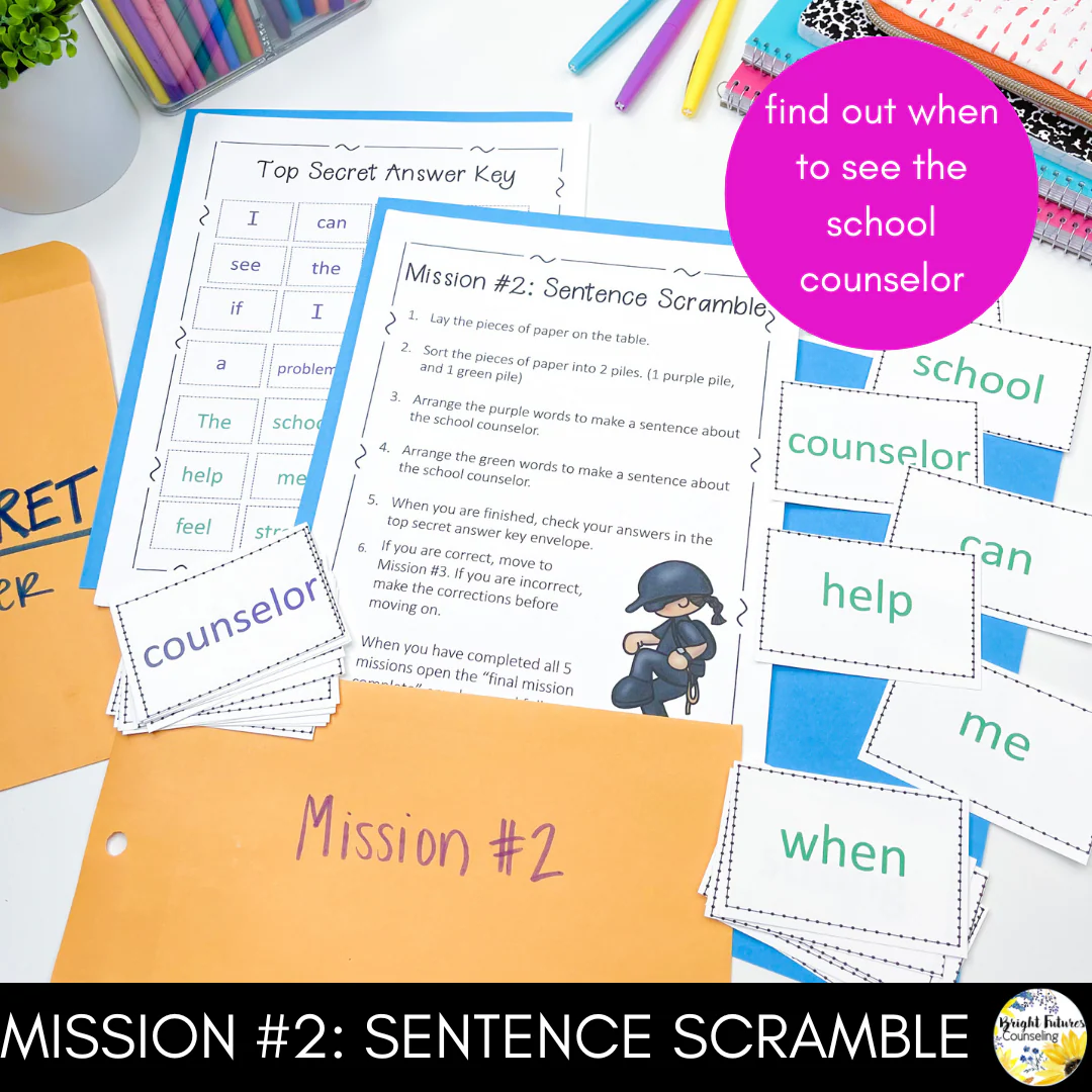 Meet The Counselor Escape Room Guidance Lesson - Mission Meet The Counselor - Image 9