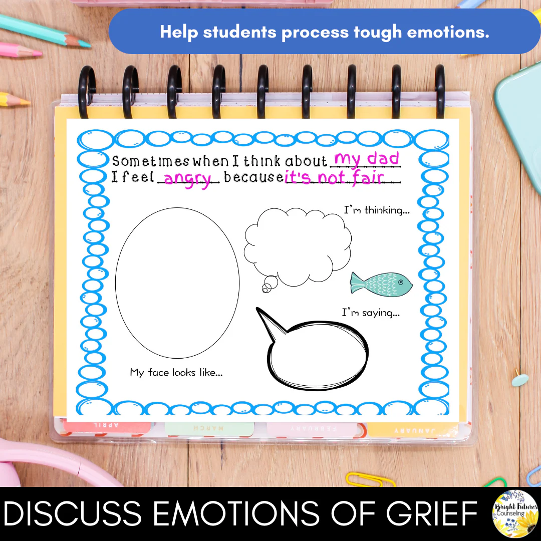 Memory Keepers Grief Workbook - Help Support Students Struggling with a Loss - Image 4