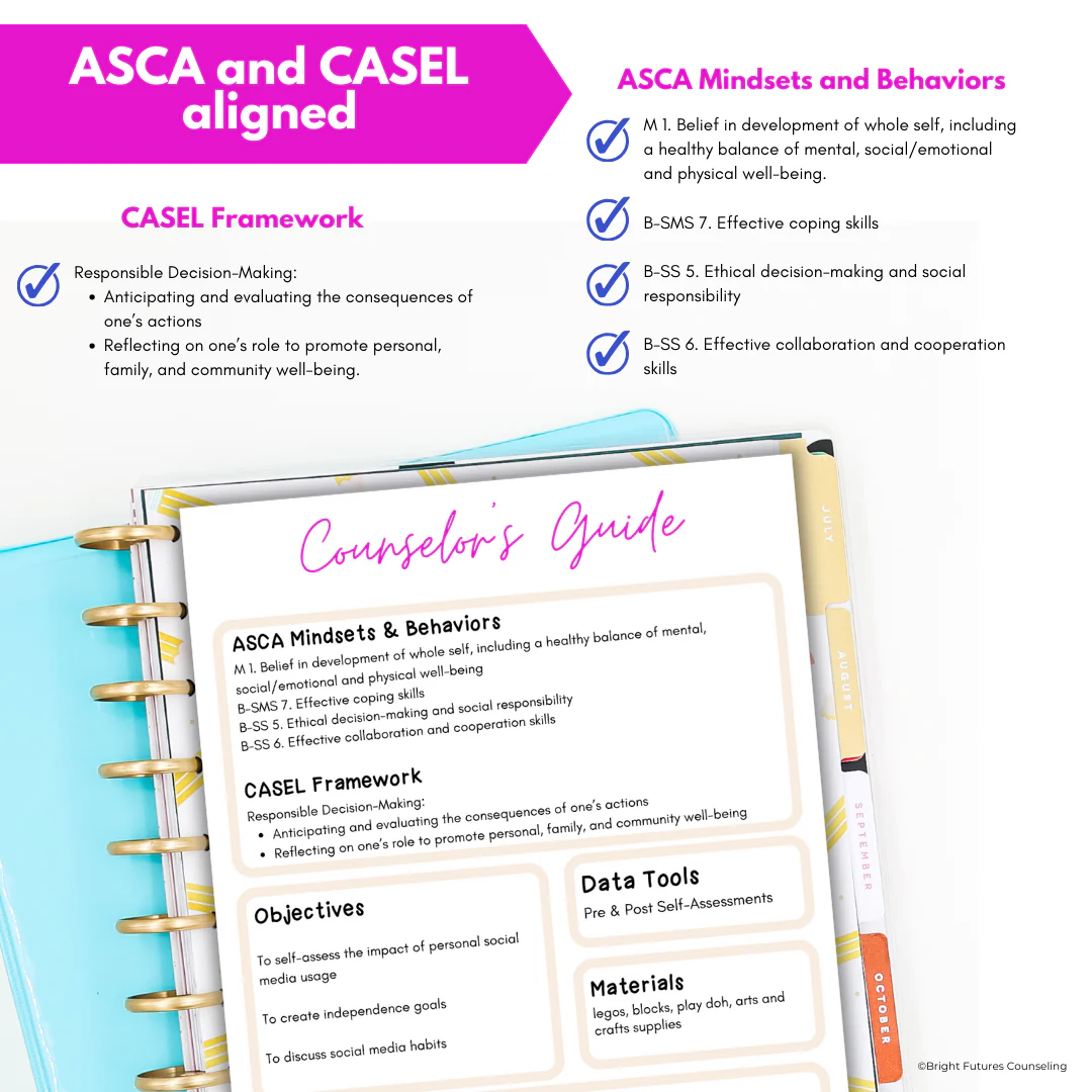 Mental Health, Tech, & Social Media Safety Lesson for Middle School Counseling - Image 7