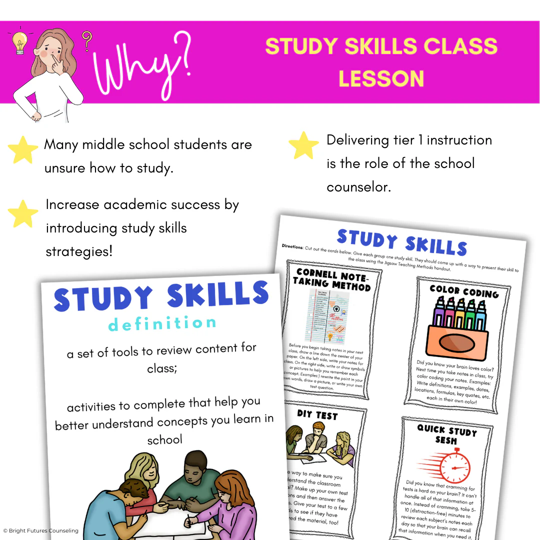 Middle School Study Skills Lesson - Study Skills Activities for Middle Schoolers - Image 3
