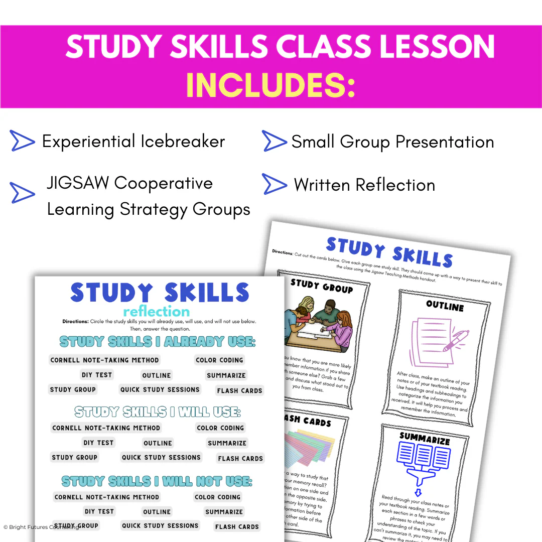 Middle School Study Skills Lesson - Study Skills Activities for Middle Schoolers - Image 5