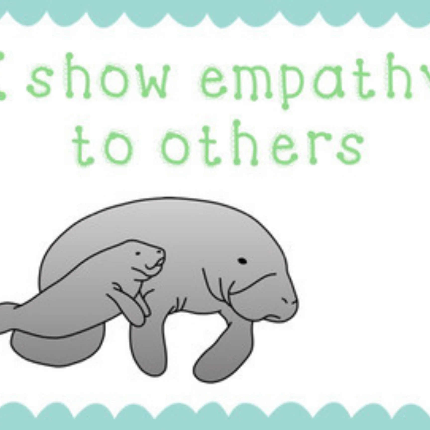 Mindful Manatee Mantras Classroom Posters Counseling Office and Classroom Decor - Image 3