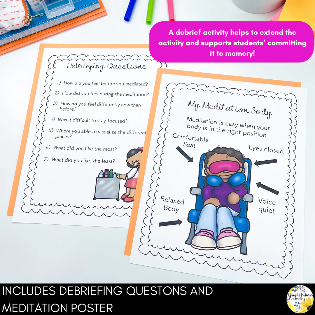 Mindfulness Meditations - 10 Calm Classroom Guided Meditations to Promote Focus - Image 4