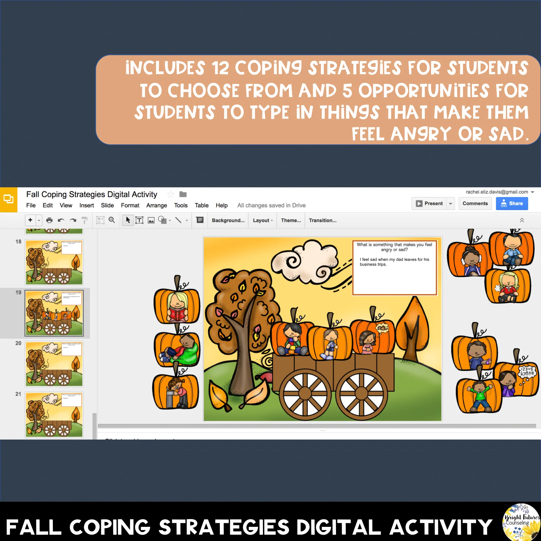 October Counseling Bundle - Bullying Prevention Month + Fall Coping Strategies - Image 12