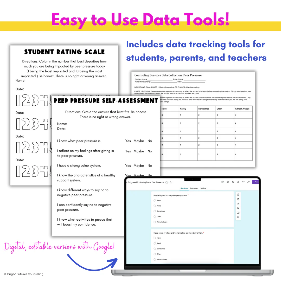 Peer Pressure Individual Counseling Curriculum for Middle School Counseling - Image 6