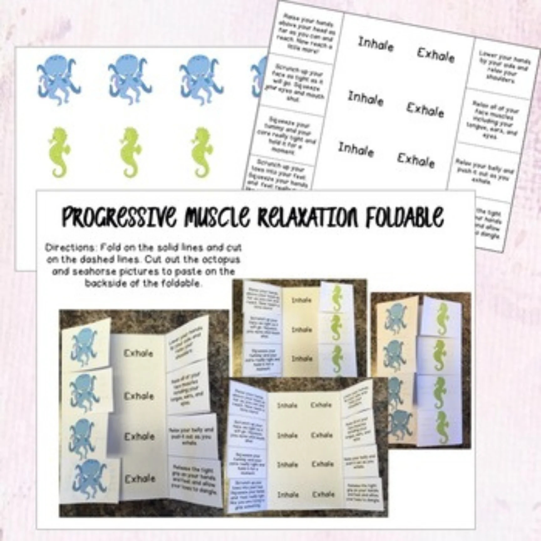 Progressive Muscle Relaxation - Foldable Calming Activity - Image 2