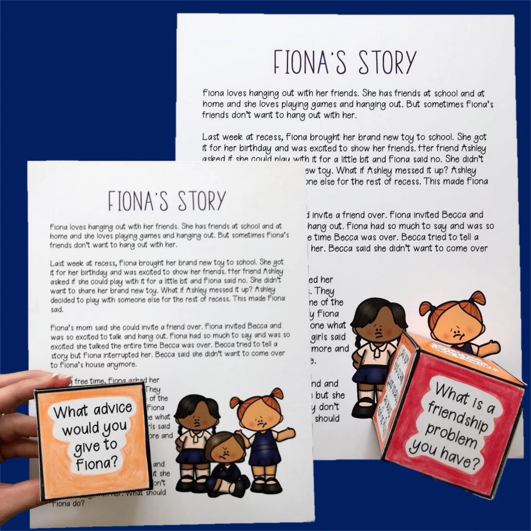 Prosocial Behaviors and Social Stories Counseling Social Skills Activity - Image 6