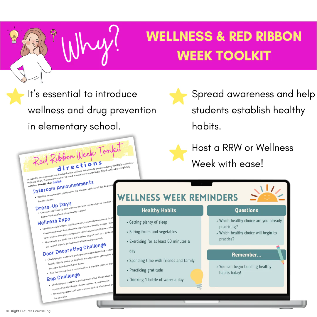 Red Ribbon Week Editable Toolkit - Wellness Week and Red Ribbon Week Flyers - Image 3