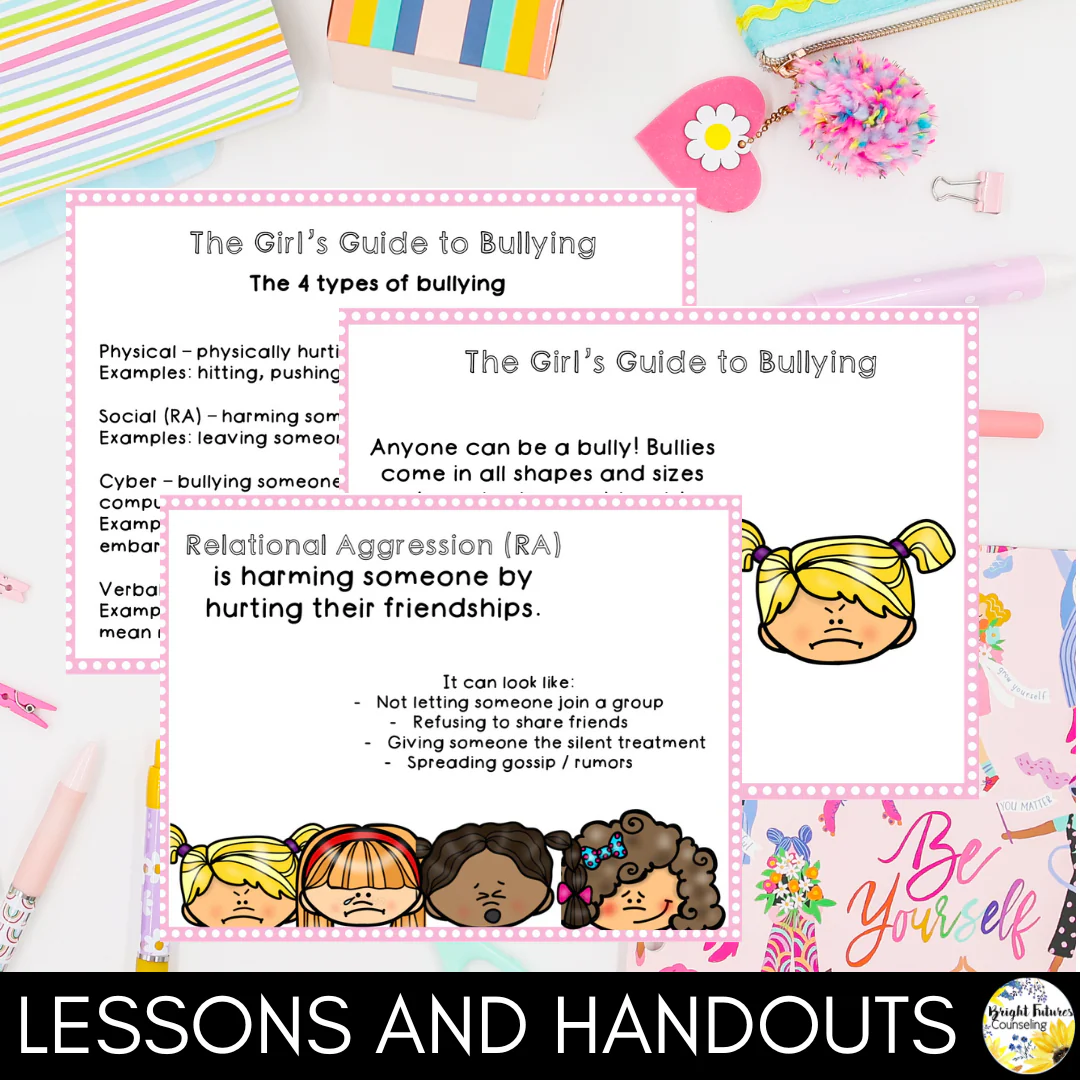 Relational Aggression and Bullying Counseling Activities Girls Guide to Bullying - Image 2