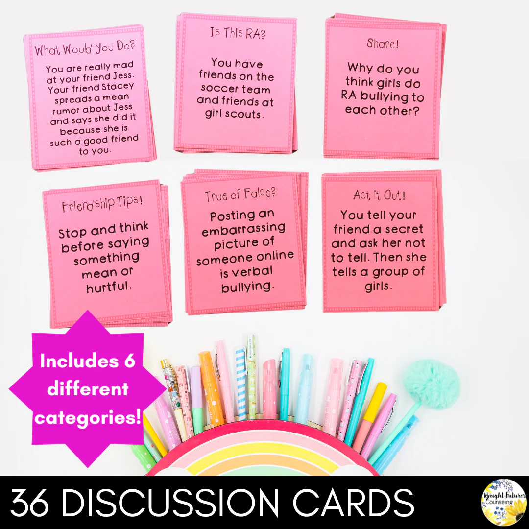 Relational Aggression and Bullying Counseling Activities Girls Guide to Bullying - Image 7