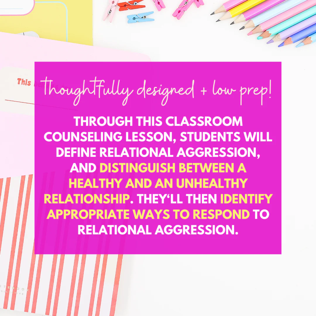 Relational Aggression Lesson for Middle School - Middle School Friendship Lesson - Image 4