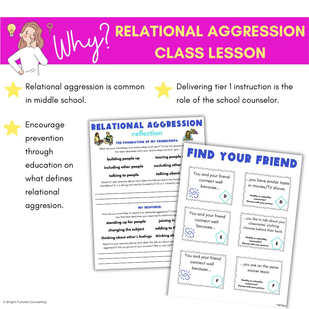 Relational Aggression Lesson for Middle School - Middle School Friendship Lesson - Image 5