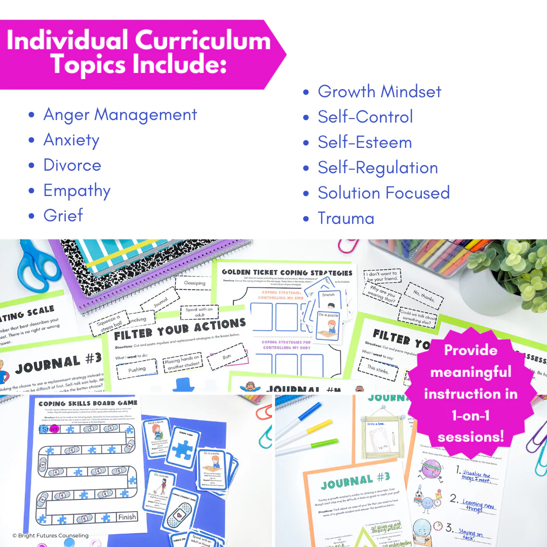 Research Based Year Long Elementary Counseling Curriculum with Editable Curriculum Map! - Image 10
