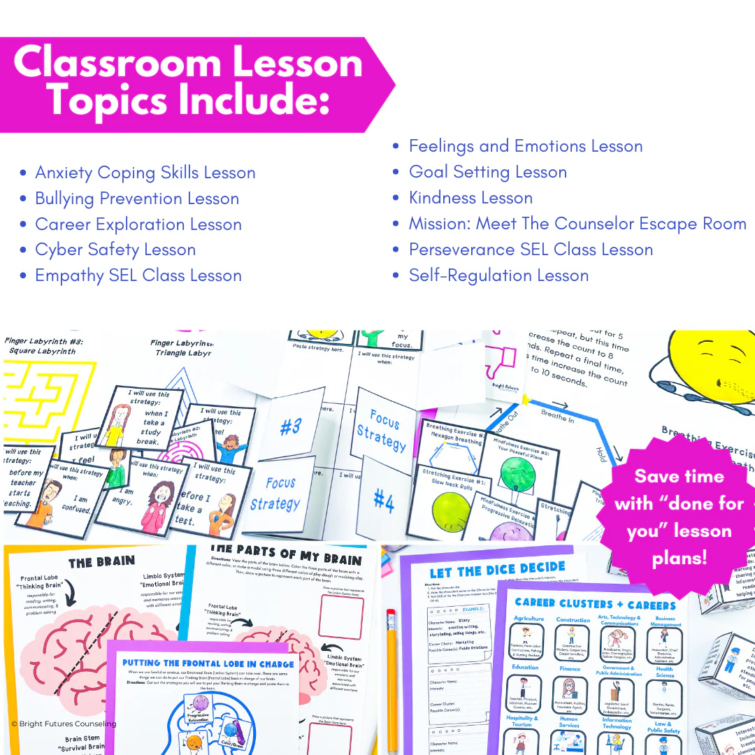 Research Based Year Long Elementary Counseling Curriculum with Editable Curriculum Map! - Image 6