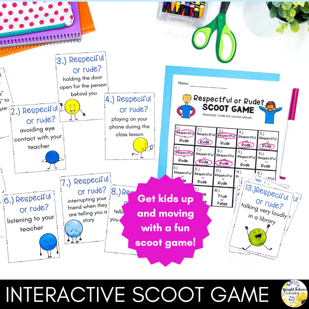Respect Lesson for Elementary School Social Emotional Learning and Counseling - Image 8