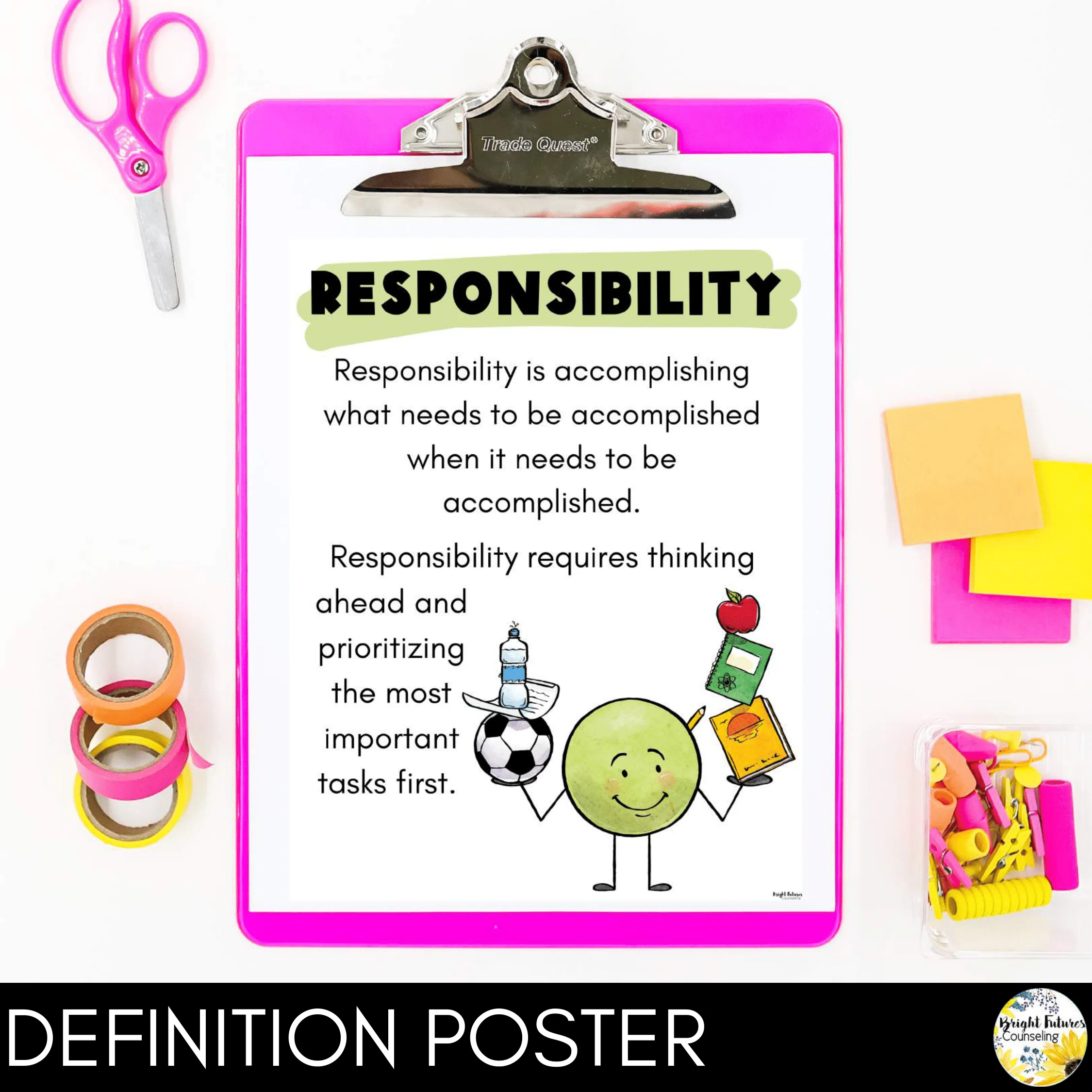 Responsibility Lesson for Social Emotional Learning and School Counseling - Image 4