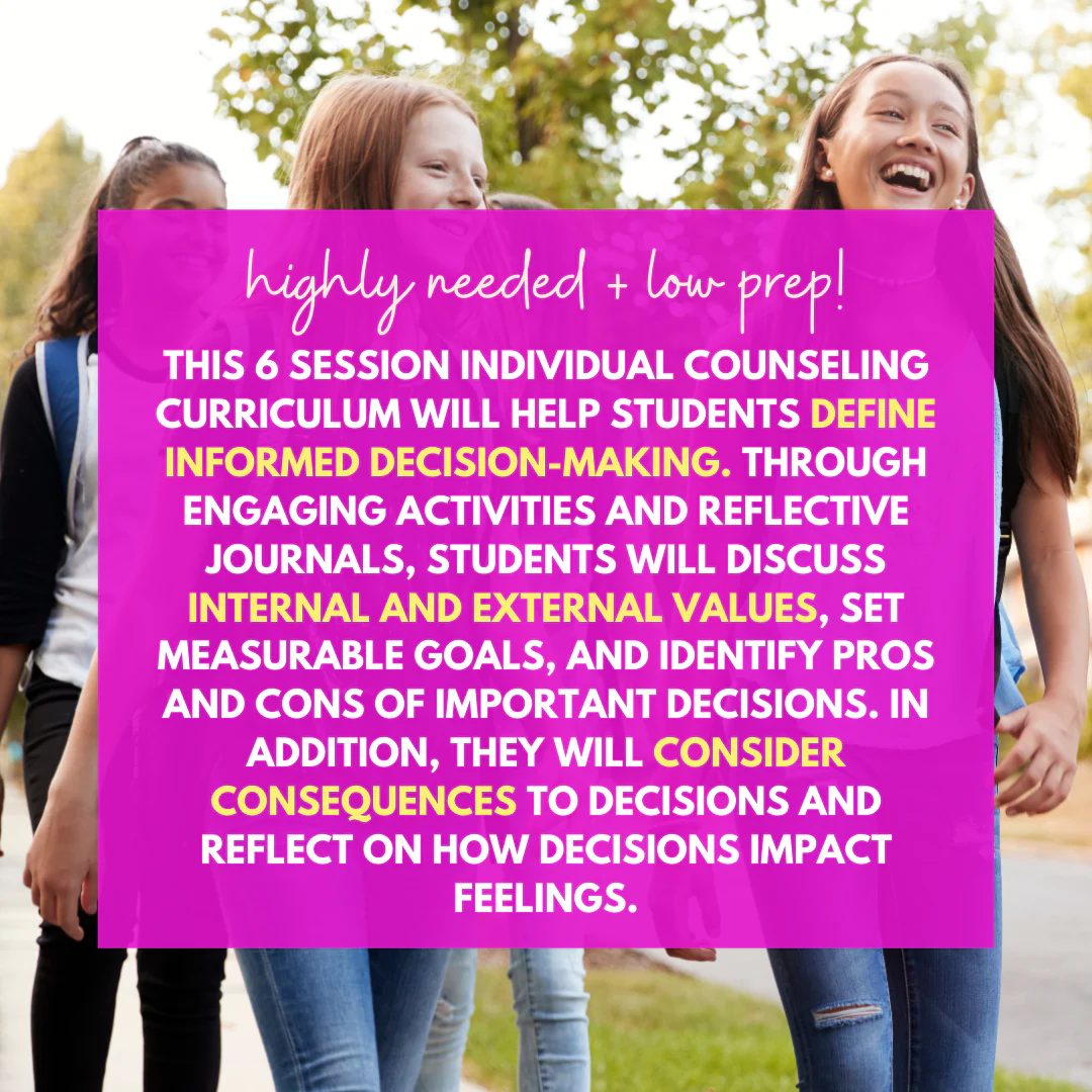 Responsible Decision Making Middle School Counseling - Choices and Consequences - Image 2