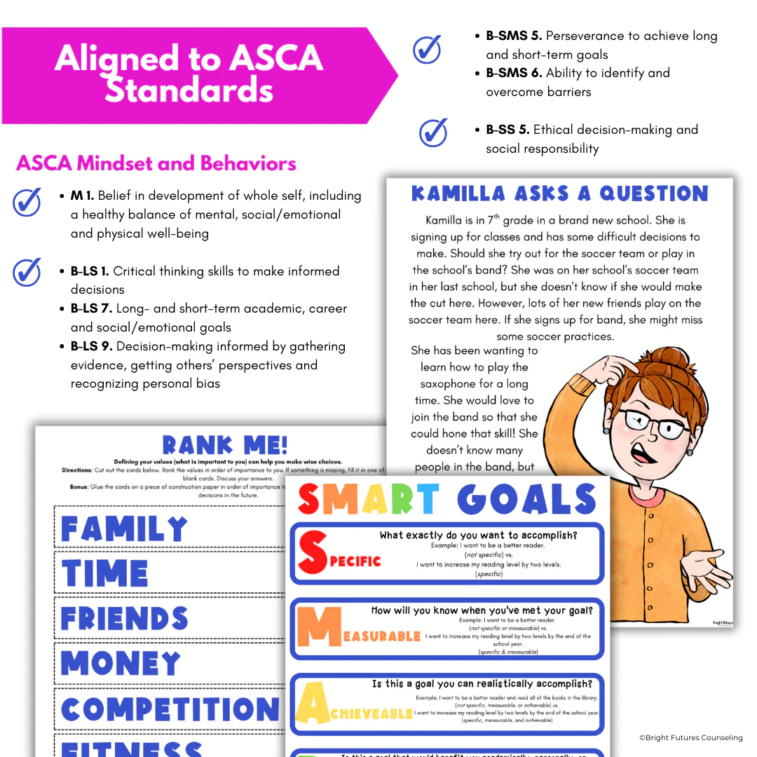 Responsible Decision Making Middle School Counseling - Choices and Consequences - Image 7