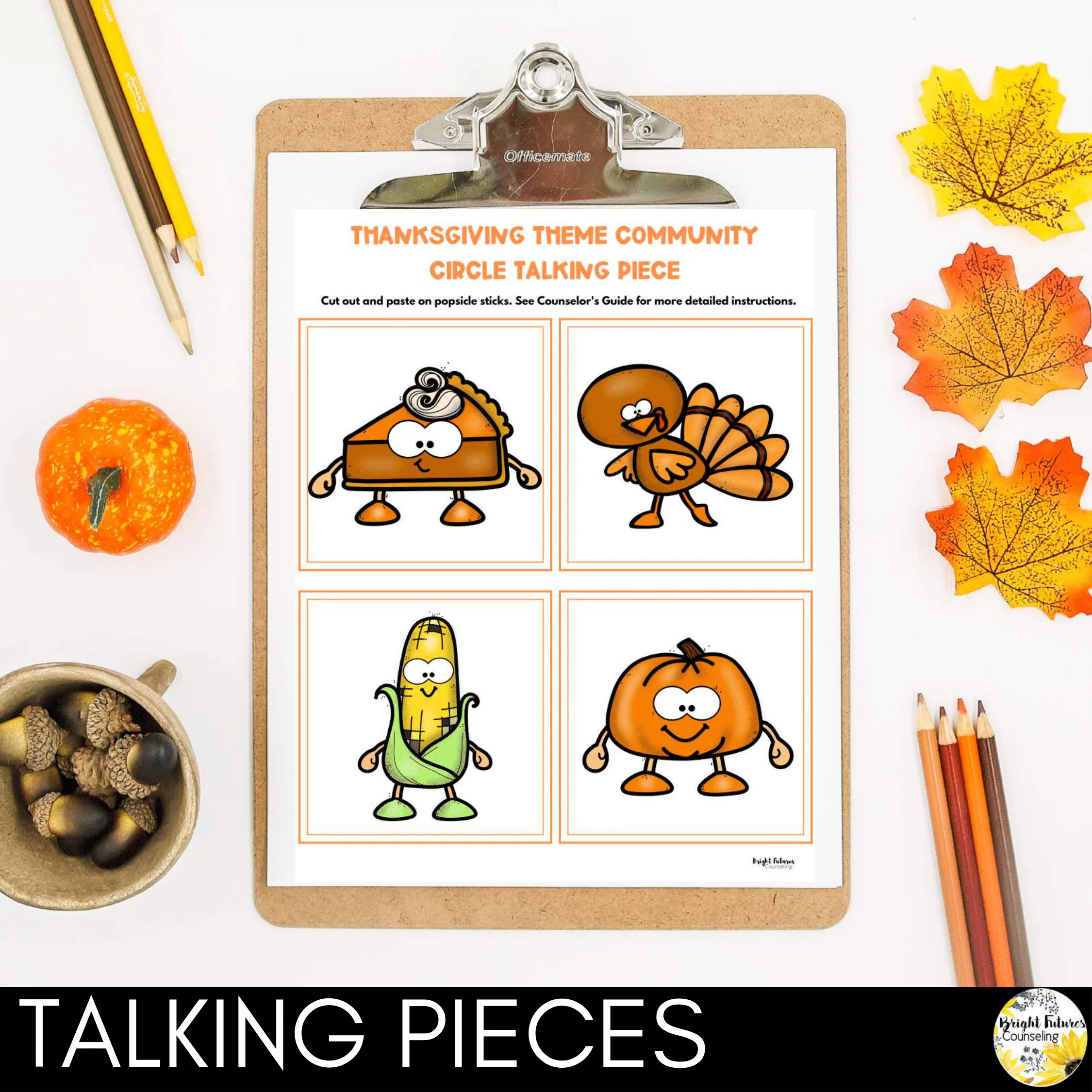 Restorative Practices Community Circle - Thanksgiving School Counseling Activity - Image 4