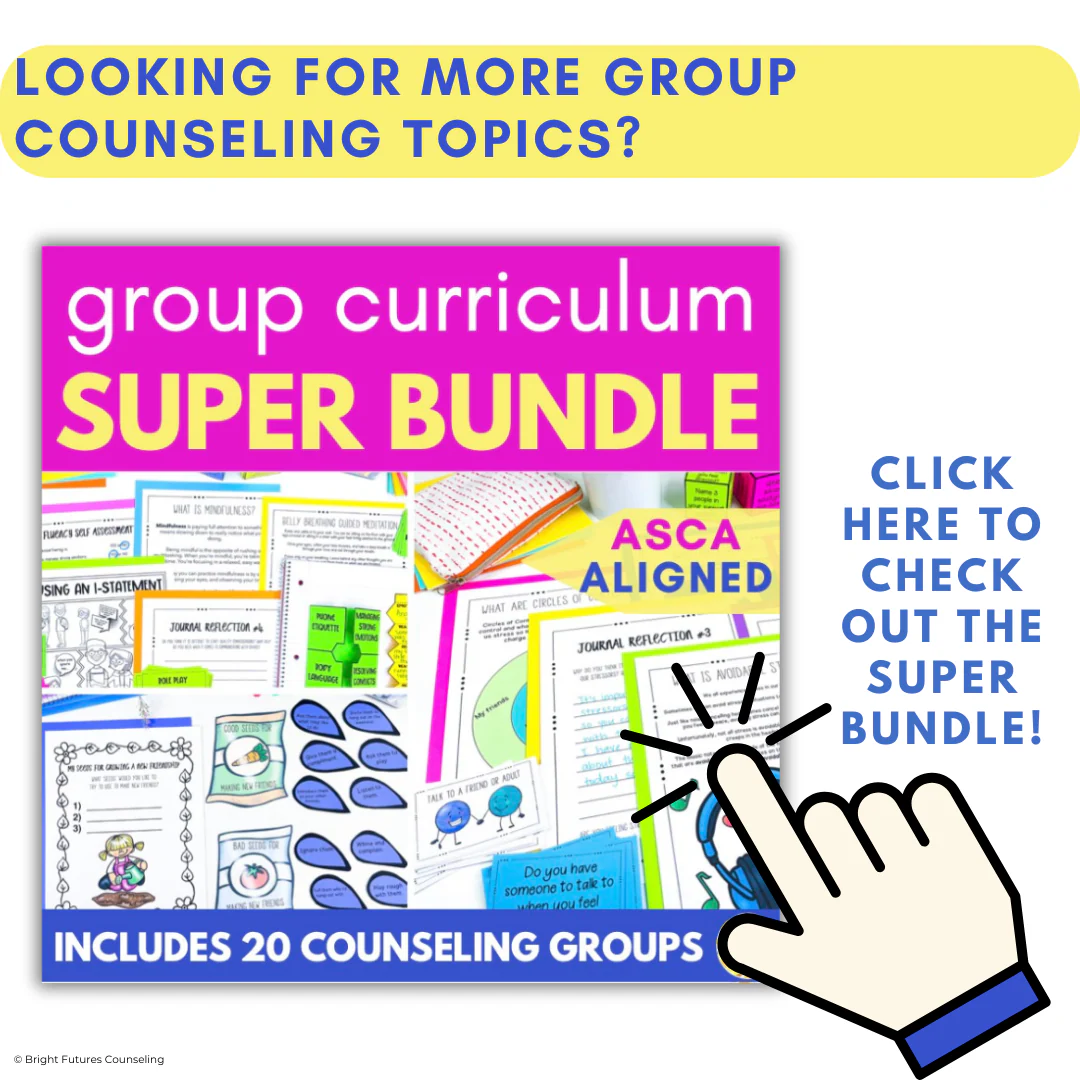 School Counseling Curriculum BUNDLE 10 Low-Prep Ready to Use Counseling Groups - Image 13