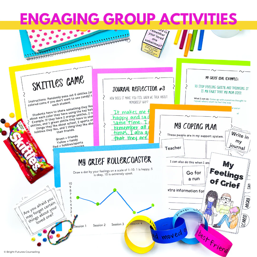 School Counseling Curriculum BUNDLE 10 Low-Prep Ready to Use Counseling Groups - Image 8