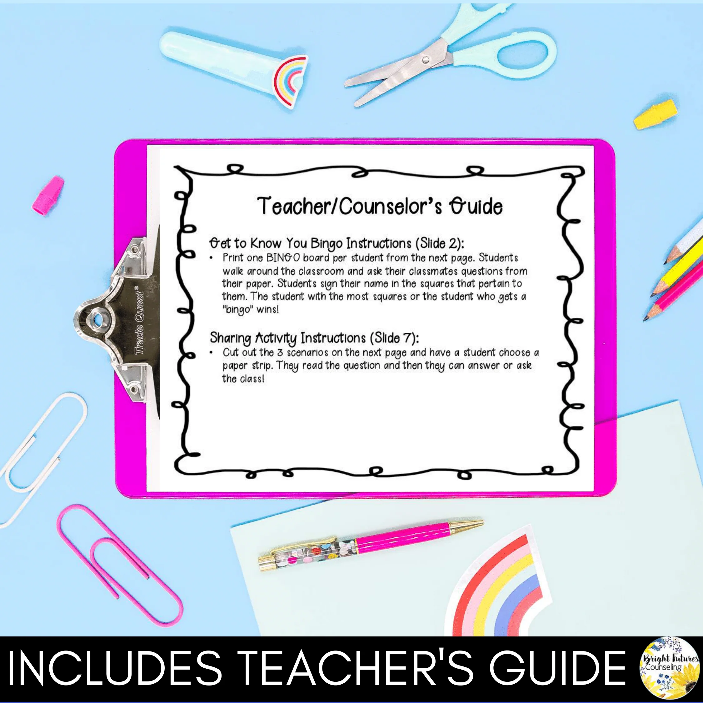 School Counseling Guidance Lesson BUNDLE - EDITABLE Classroom Guidance Lessons - Image 4